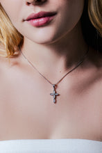 Load image into Gallery viewer, Infinity Diamond Cross Necklace
