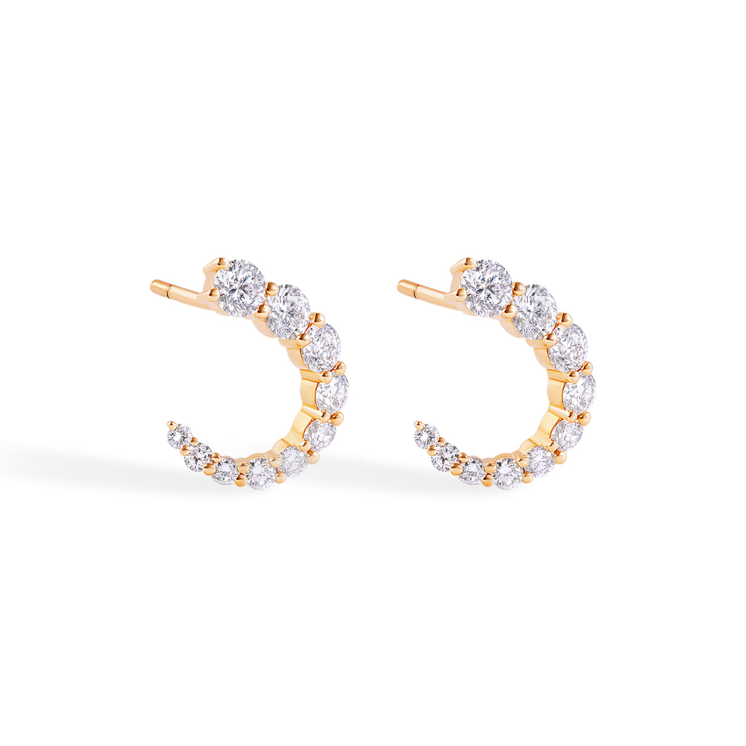 Lunar Diamond Studs
