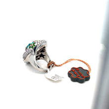Load image into Gallery viewer, Murano Glass Silver Ring
