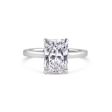 Load image into Gallery viewer, 3.03CT Radiant Solitaire Lab Grown Diamond Ladies Ring set in Platinum

