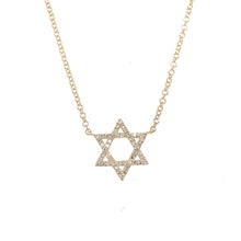 Load image into Gallery viewer, Diamond Star Of David Necklace
