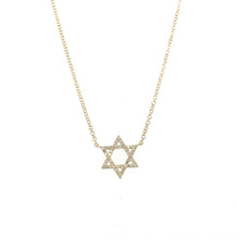 Load image into Gallery viewer, Diamond Star Of David Necklace
