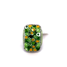 Load image into Gallery viewer, Murano Glass Silver Ring
