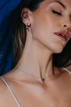 Load image into Gallery viewer, Blue Sapphire Clover Necklace
