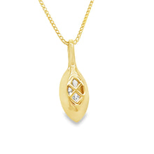 Load image into Gallery viewer, Bezel Set Marquise Diamond Pendant
