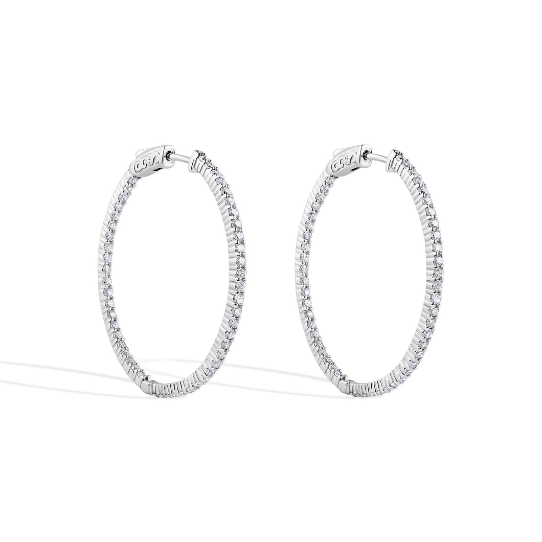 Diamond Hoop Earring