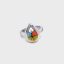 Load and play video in Gallery viewer, Murano Glass Silver Ring
