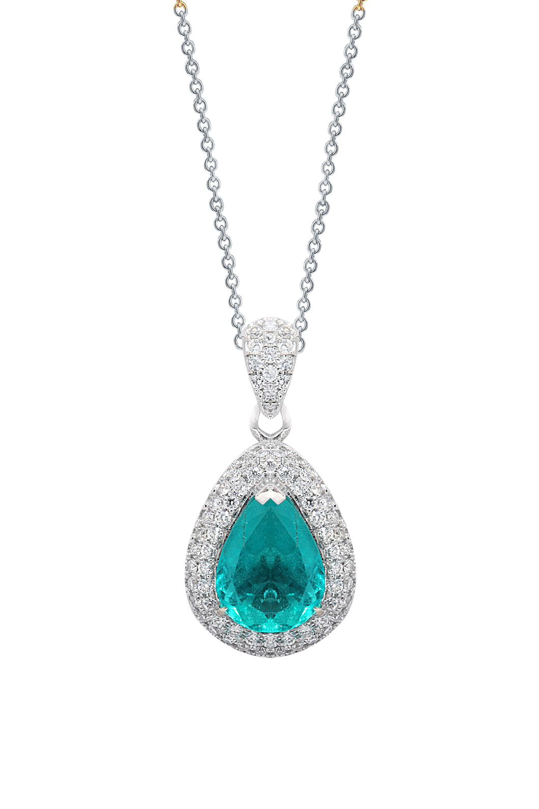 Emerald and Diamond Pendant