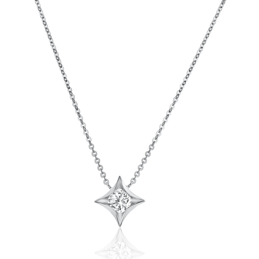 Twinkle Star Diamond Necklace & Earrings.