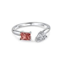 Load image into Gallery viewer, Pink &amp; White Diamond Ring
