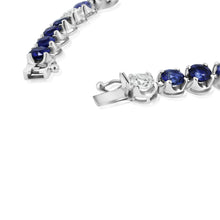 Load image into Gallery viewer, Blue Sapphire &amp; Diamond Bracelet
