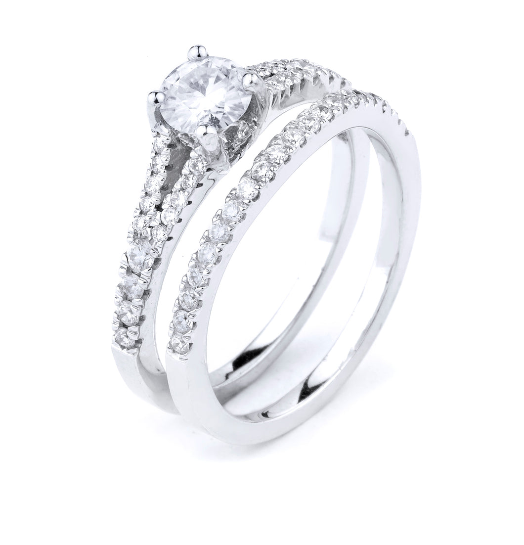Engagement Ring & Wedding Band