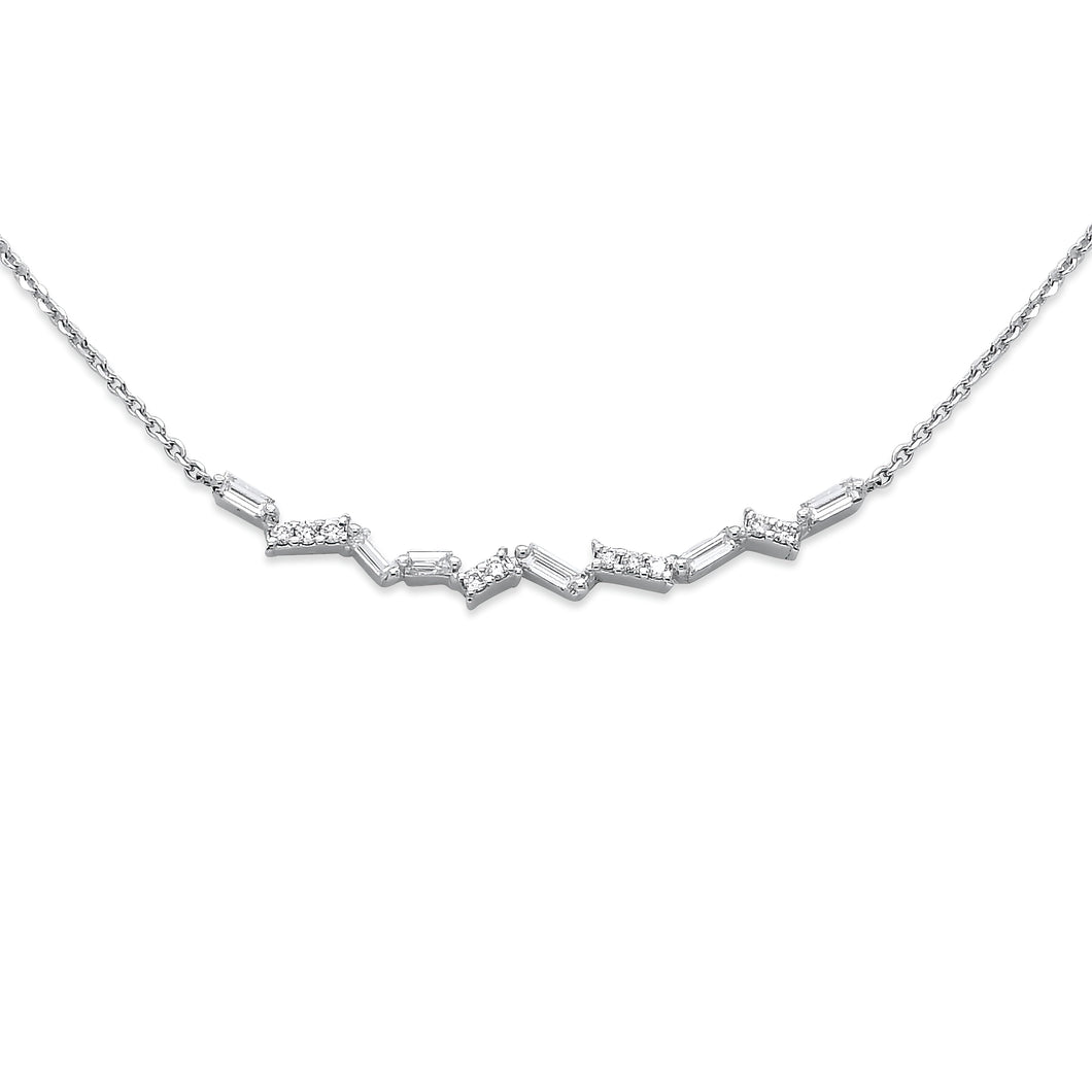 Diamond Bar Necklace