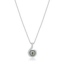 Load image into Gallery viewer, Japanese Akoya Pearl &amp; Diamond Pendant
