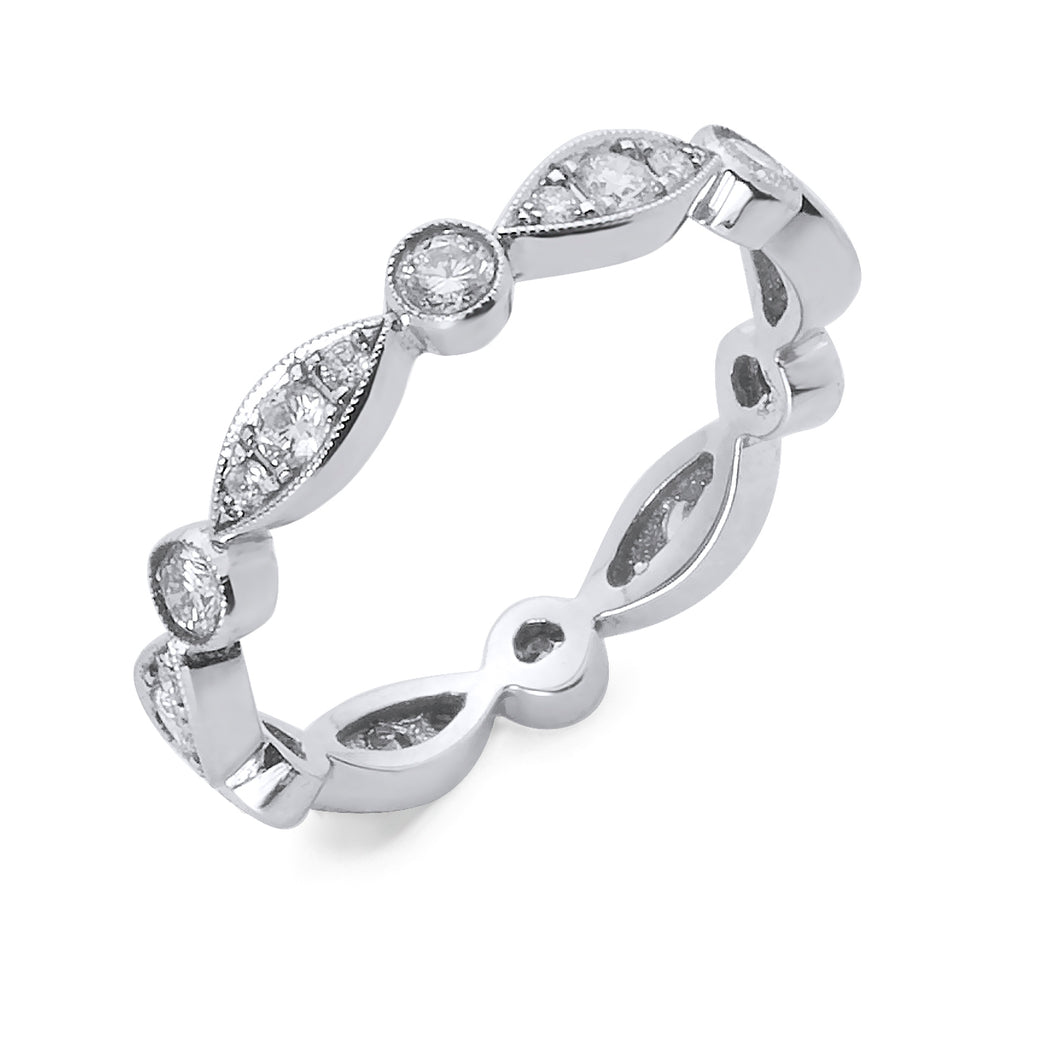 Pave Set Diamond Eternity Band