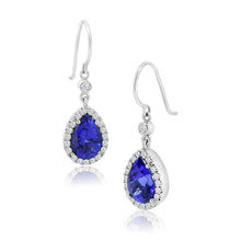 Load image into Gallery viewer, Exquisite Tanzanite &amp; Diamond Earrings
