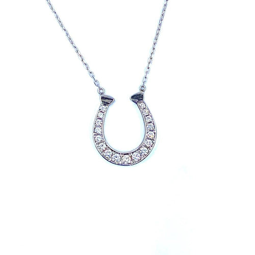 Diamond Horseshoe Necklace