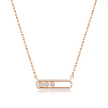 Load image into Gallery viewer, Bezel Sliding Diamond Necklace
