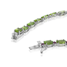 Load image into Gallery viewer, Peridot &amp; Pink Sapphire Bracelet
