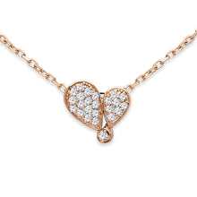 Load image into Gallery viewer, Pave Heart Mini Necklace
