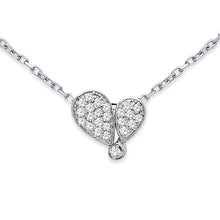 Load image into Gallery viewer, Pave Heart Mini Necklace
