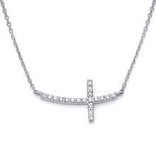 Load image into Gallery viewer, Med Diamond Cross Necklace
