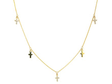 Load image into Gallery viewer, Mini Multi Cross Necklace
