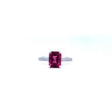 Load image into Gallery viewer, Diamond &amp; Pink Tourmaline Ring.
