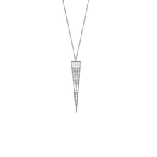 Load image into Gallery viewer, White Gold Spear Tip Necklace
