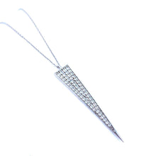 Load image into Gallery viewer, White Gold Spear Tip Necklace
