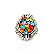 Load image into Gallery viewer, Murano Glass CZ Oval Ring
