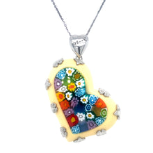 Load image into Gallery viewer, Murano Glass &amp; Alan K. Heart Pendant
