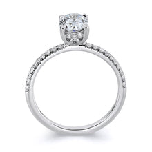 Load image into Gallery viewer, Hidden Halo Oval Diamond Ring
