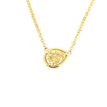 Load image into Gallery viewer, Yellow Pear Shape Diamond Necklace
