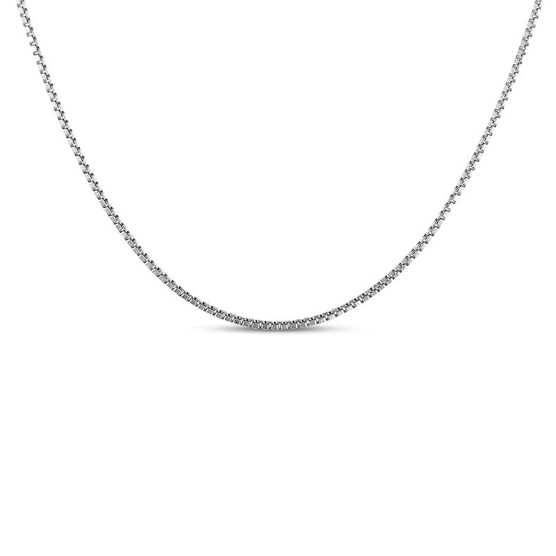 White Gold Box Chain 1.2mm