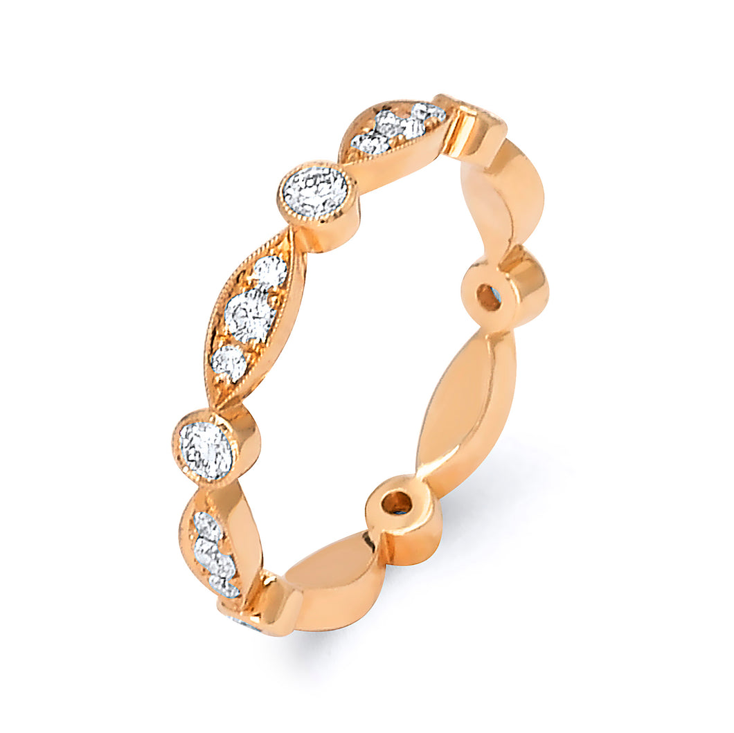 Rose Gold Pave Band