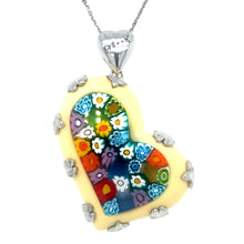 Load image into Gallery viewer, Murano Glass &amp; Alan K. Heart Pendant
