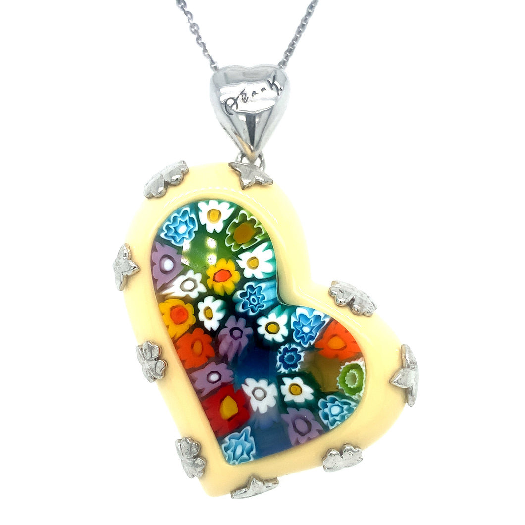 Murano Glass & Alan K. Heart Pendant