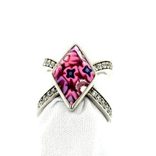 Load image into Gallery viewer, Murano Glass CZ Ring
