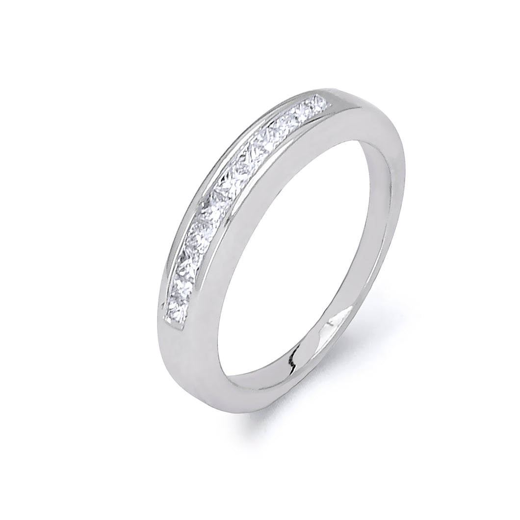 Princess Cut Diamond Band
